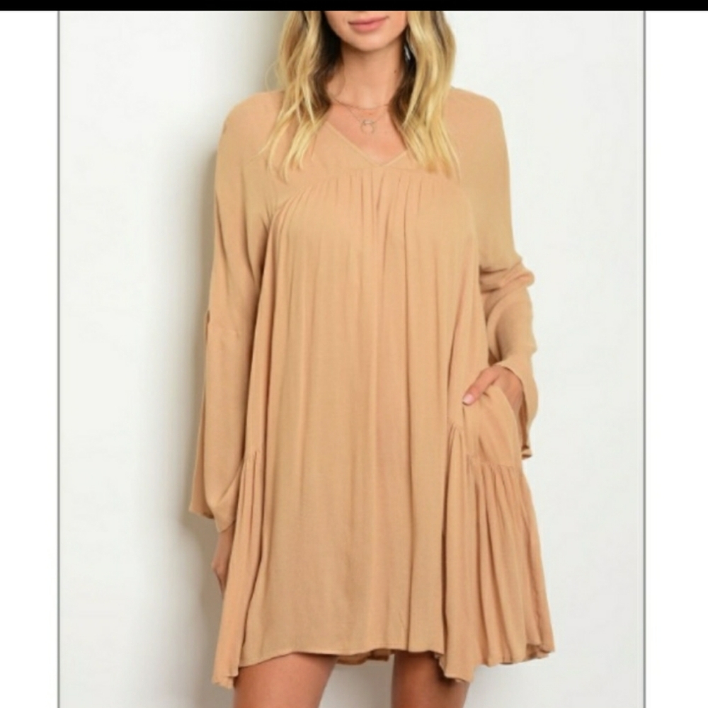 Dance &Marvel Taupe Dress NWT
